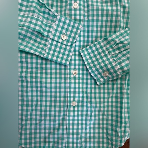Vineyard vines Shep & Ian gingham button down slim fit tucker shirt Sz small - Picture 5 of 8